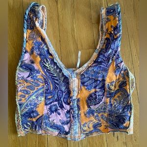 Free people Crop Top with Braid and Side Detail